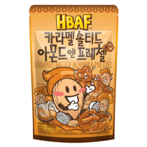 HBAF CARAMEL SALTED ALMOND & PRETZEL (Миндаль со вкусом солёной карамели) 120 г.