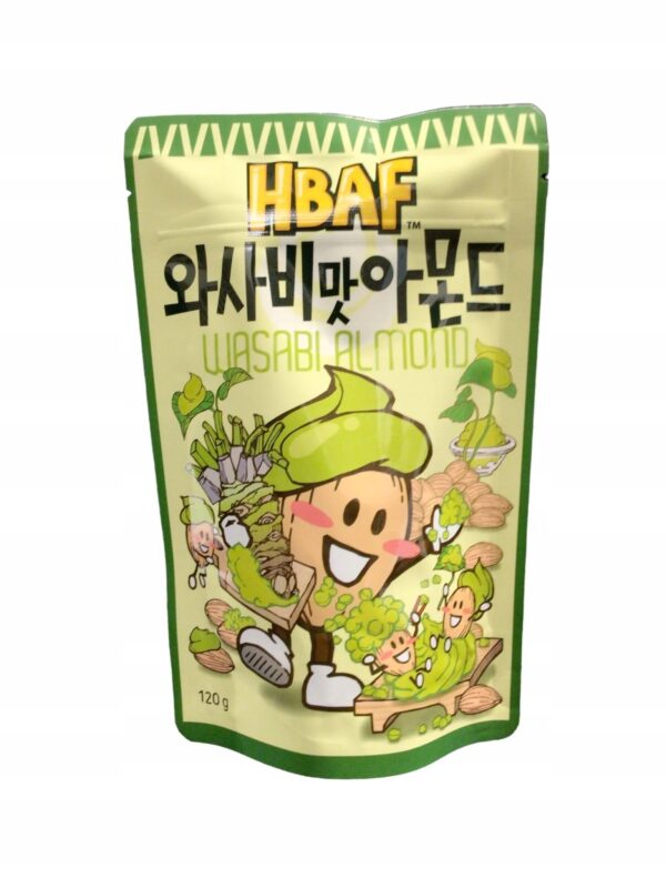 HBAF WASABI FLAVORED ALMOND (Миндаль со вкусом васаби) 120 г.